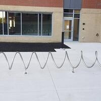 Stainless Pipe Coil Bike Rack